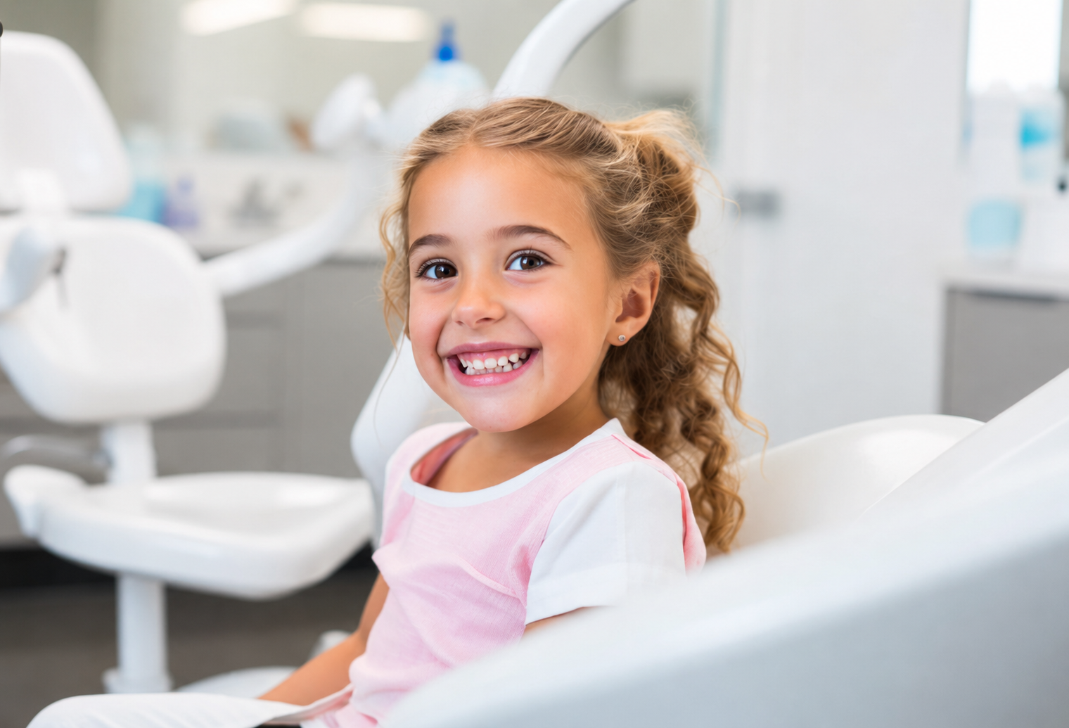 Dentist high-fiving a young patient at Sunshine KiDDS Dentistry